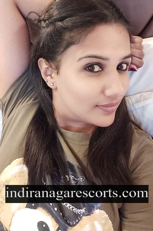 Jyothika, Indiranagar escort service, close-up face photo in an olive t-shirt